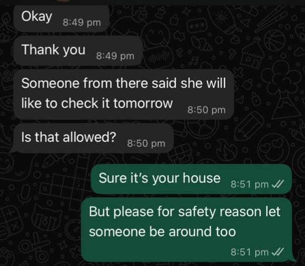 WhatsApp testimonial from Verified User